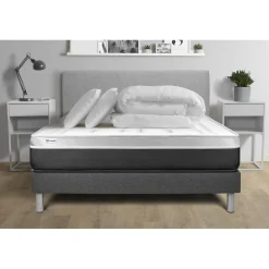 Pack prêt a dormir VITAL SOFT sommier Kit gris