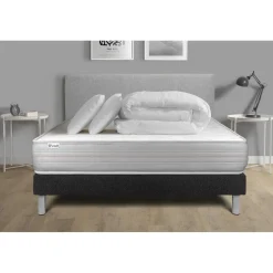 Pack prêt a dormir VITALMEMO sommier Kit noir