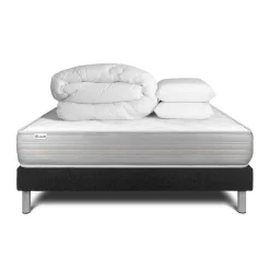 Pack prêt a dormir VITALMEMO sommier Kit noir