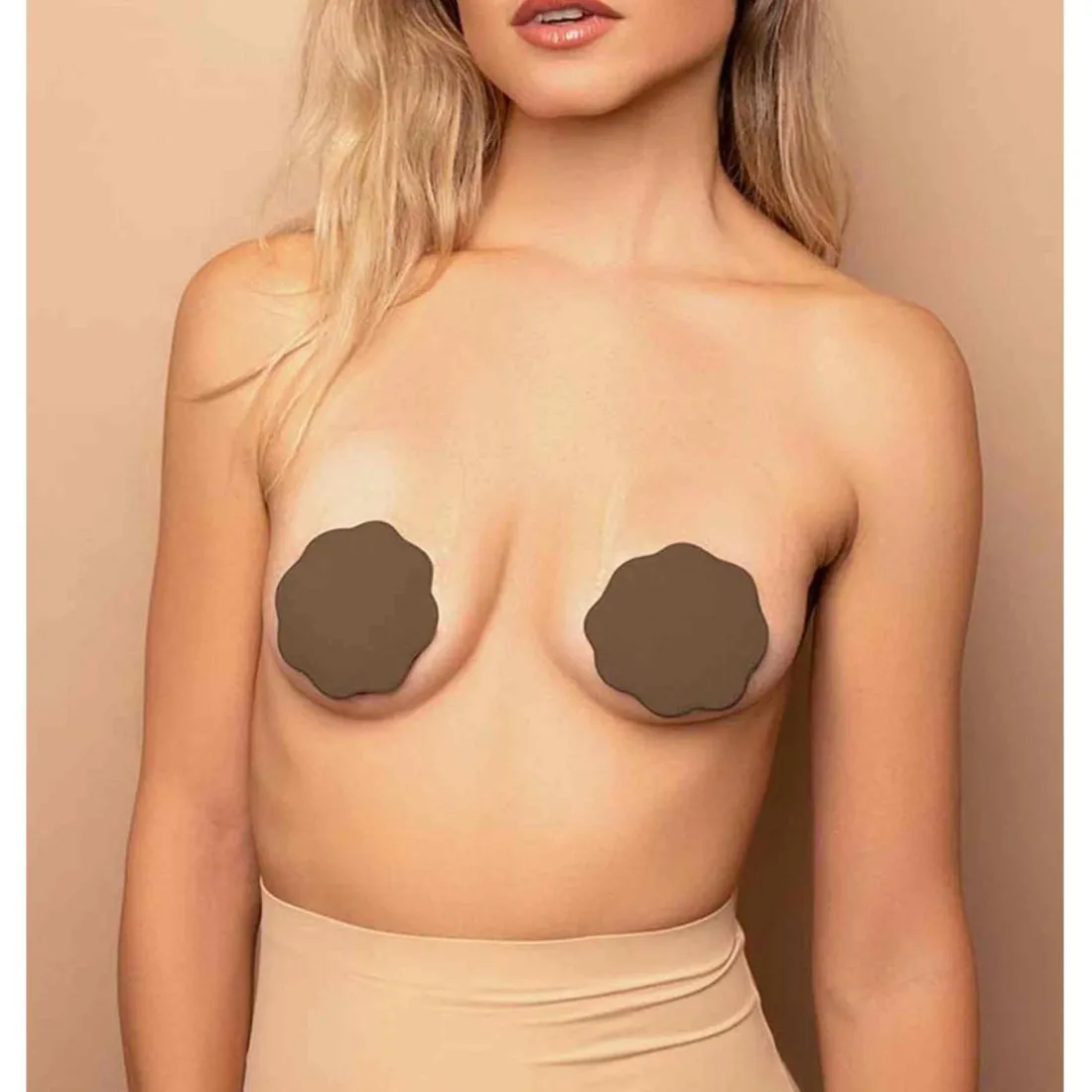 Paire de remonte-seins réutilisable Marron Pull-ups & Lifts Bye Bra