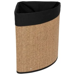 Panier à linge d'angle en bambou 48L
