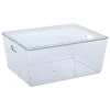 Panier a couvercle lisse transparent 14L