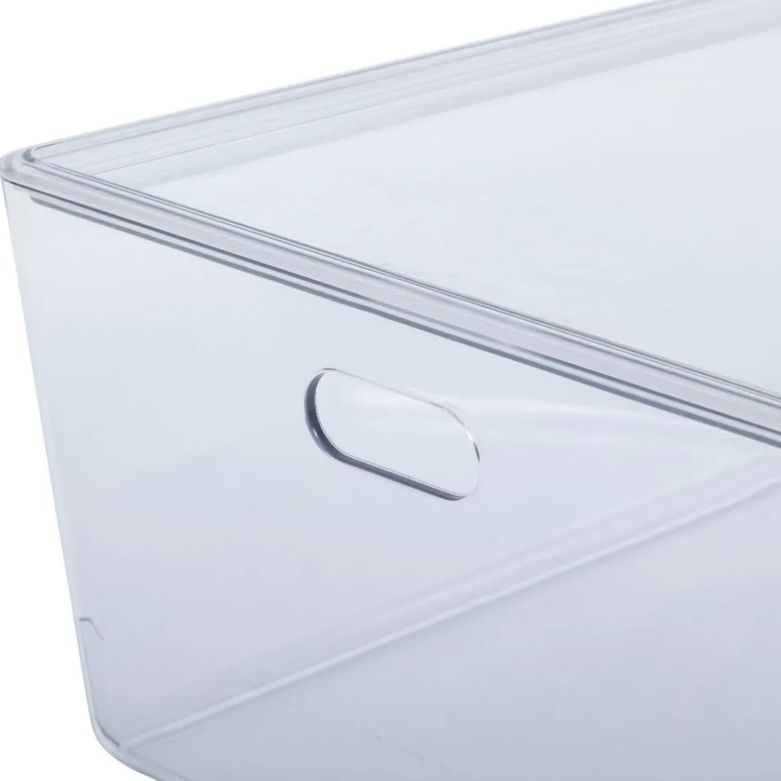 Panier a couvercle lisse transparent 14L