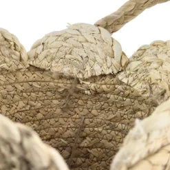Panier rond tressé en fibre végétale SIJOLI
