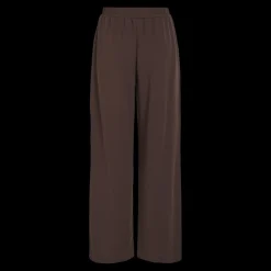 Pantalon à jambe large marron foncé