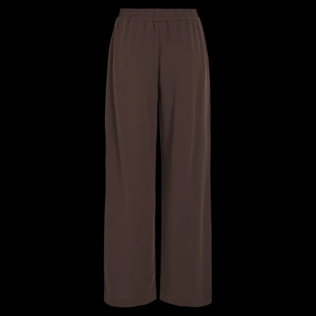 Pantalon à jambe large marron foncé