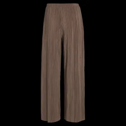Pantalon à jambe large marron clair Uma