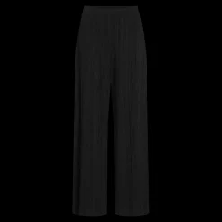 Pantalon à jambe large noir Vale