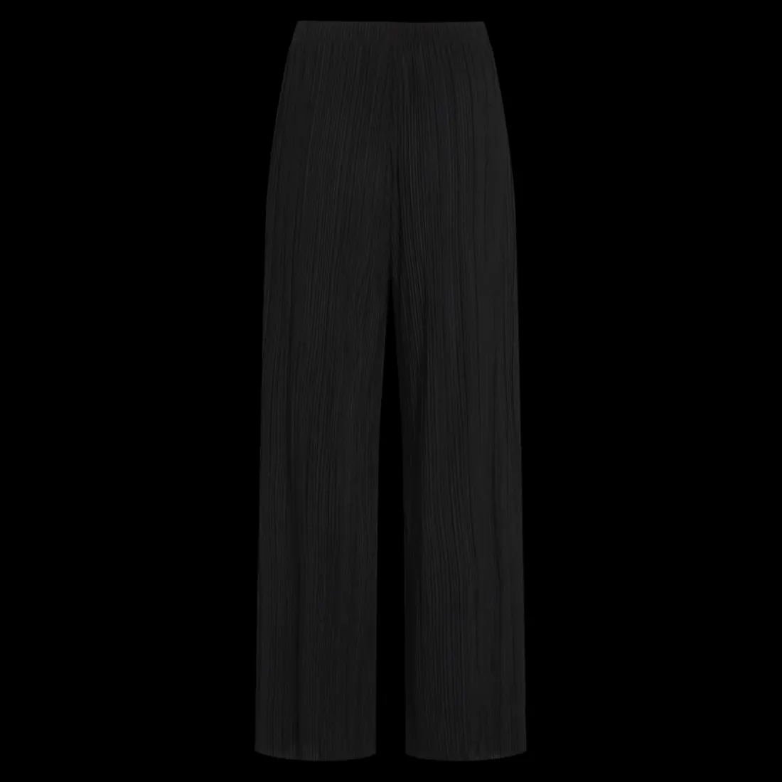 Pantalon à jambe large noir Vale