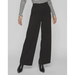 Pantalon à jambe large noir Quin