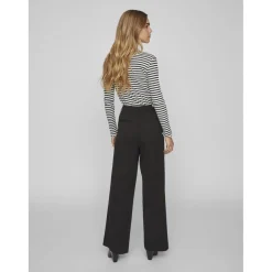 Pantalon à jambe large noir Quin