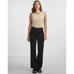Pantalon à jambe large noir Pax