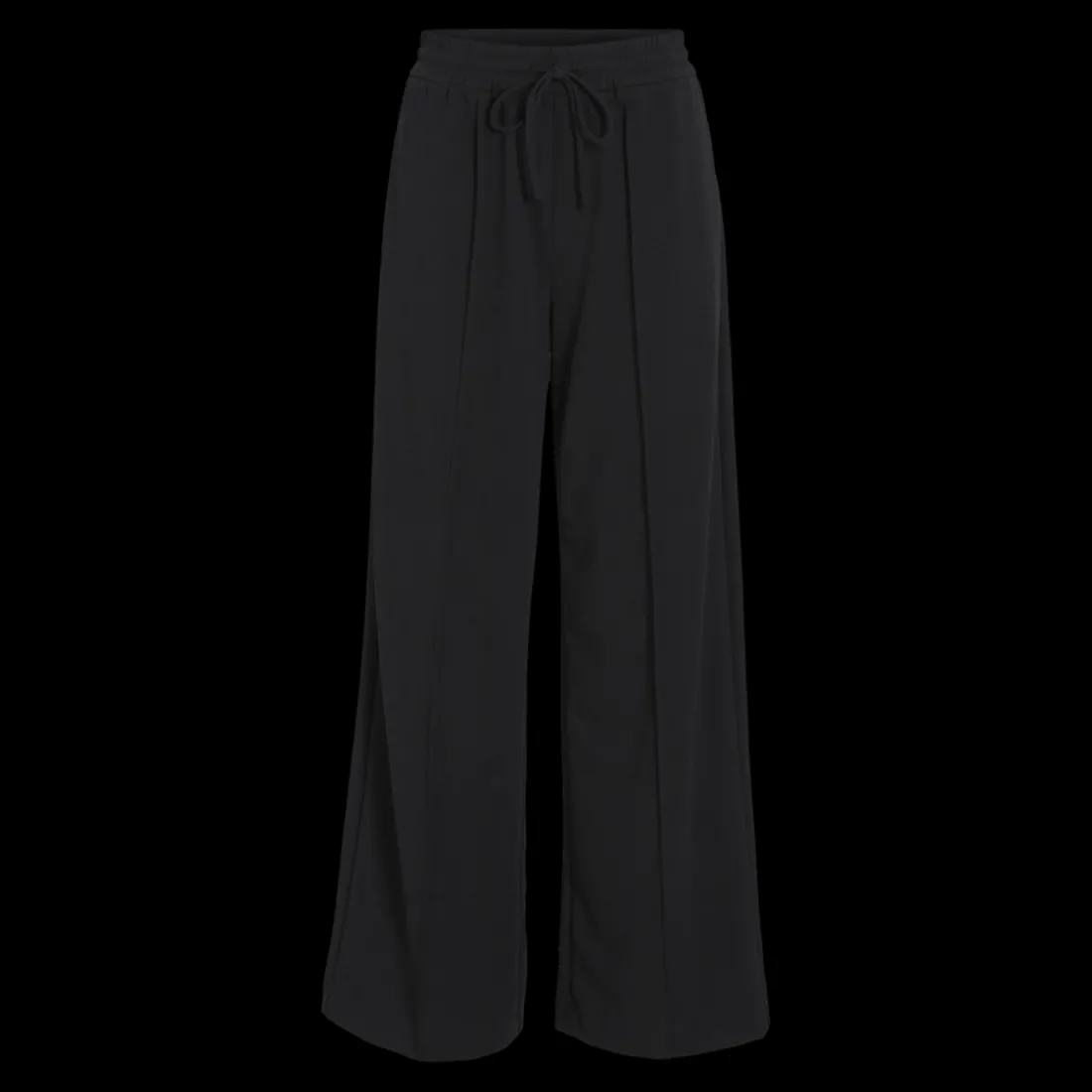Pantalon à jambe large noir Rae