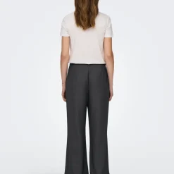 Pantalon à jambe large ONLHATTIE - Gris Noir Julia