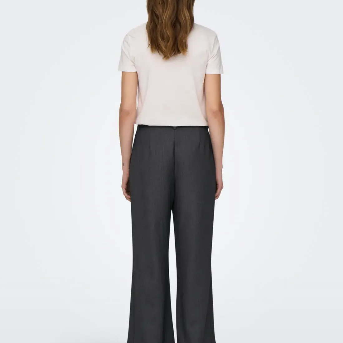 Pantalon à jambe large ONLHATTIE - Gris Noir Julia