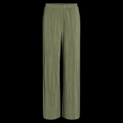 Pantalon à jambe large vert foncé Nia