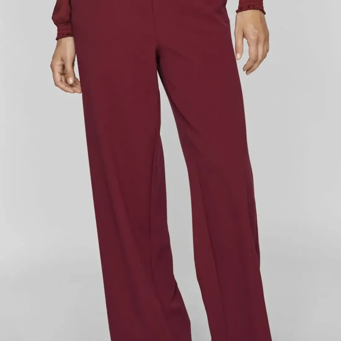 Pantalon à jambe large violet Lena