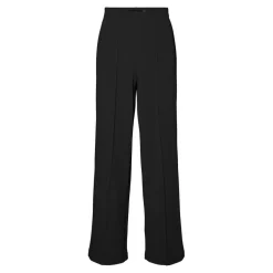 Pantalon à jambe large Wide Leg Fit Taille haute noir Dee