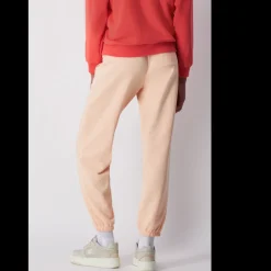 Pantalon à ourlet élastique femme - Rose