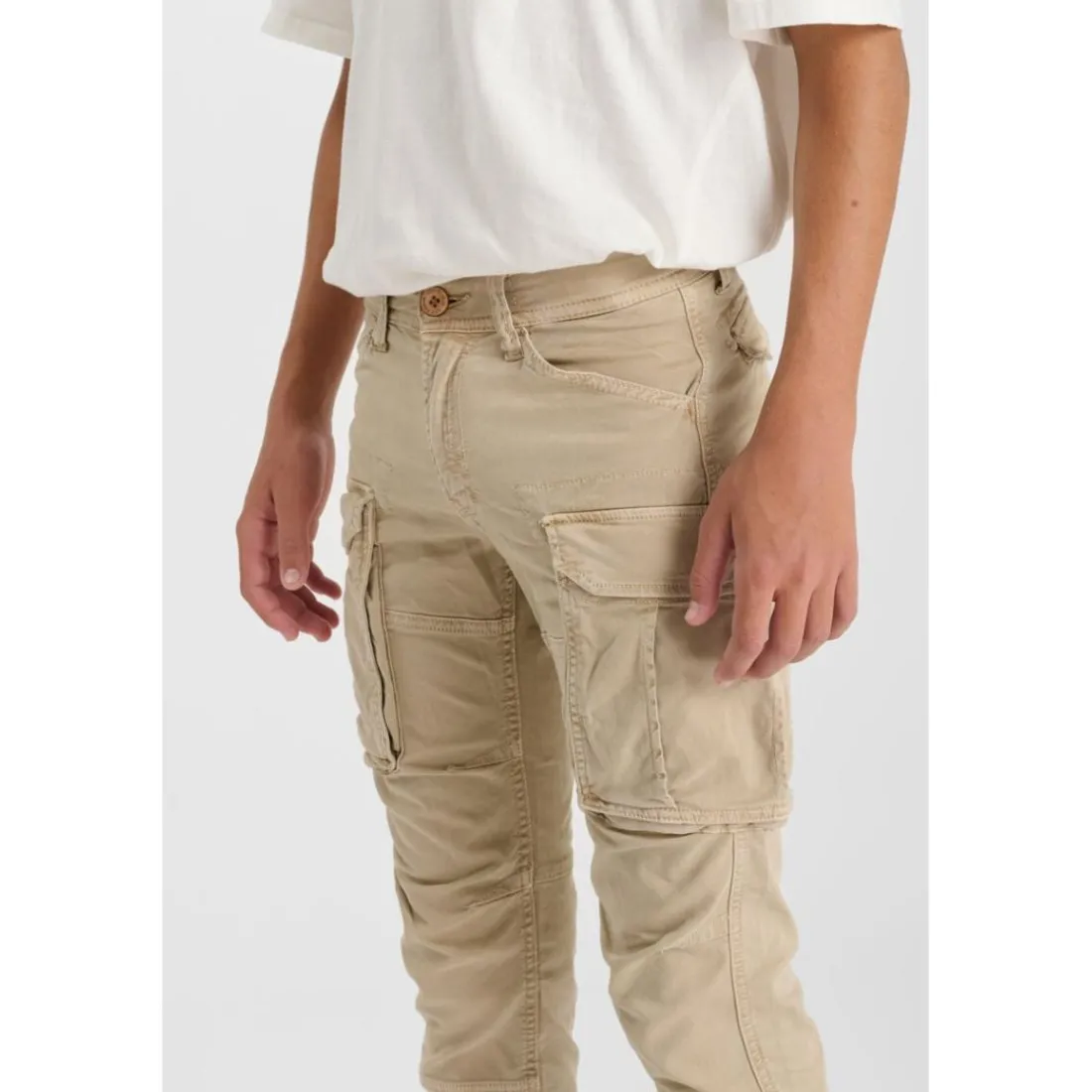 Pantalon cargo AARAN beige Kai