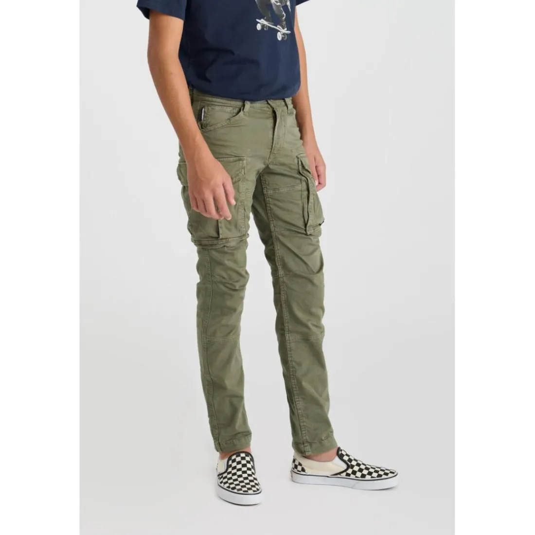Pantalon cargo AARAN kaki Micah