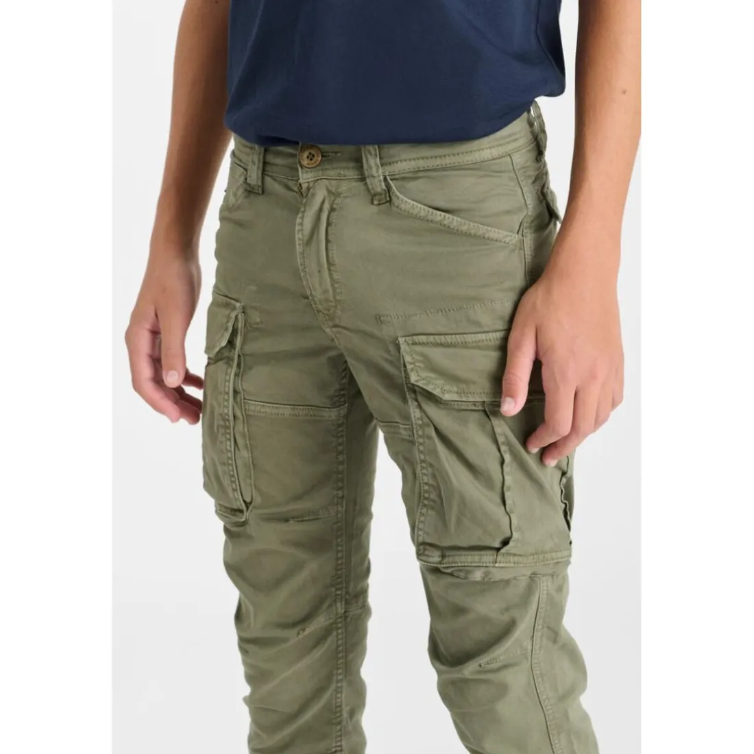 Pantalon cargo AARAN kaki Micah