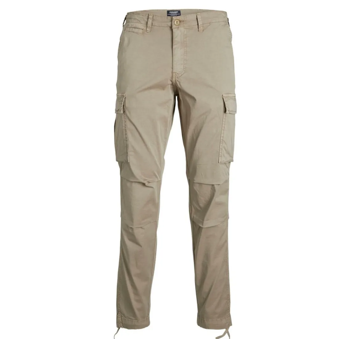 Pantalon cargo Carrot Fit Gris beige en coton
