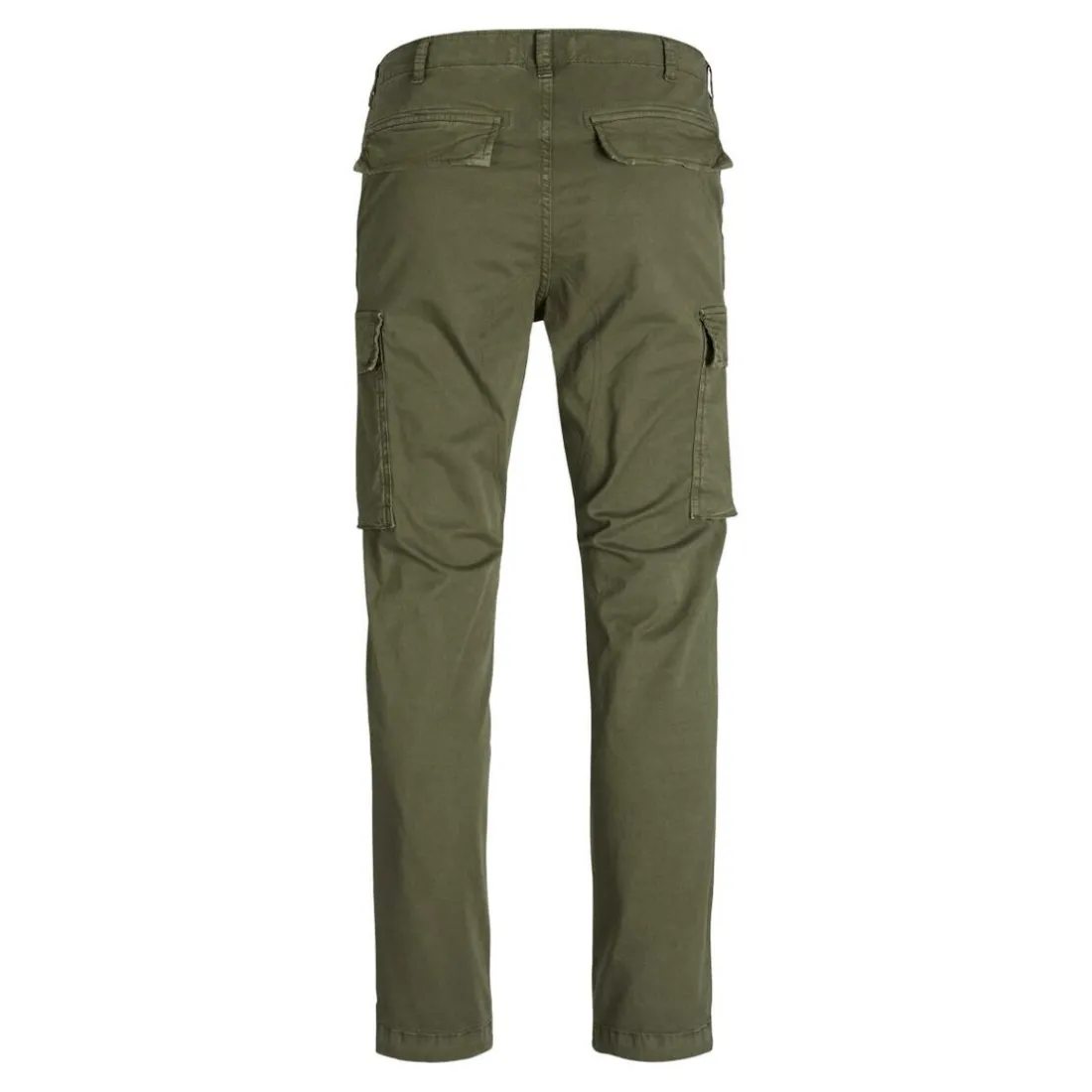 Pantalon cargo Carrot Fit Vert foncé en coton
