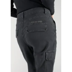 Pantalon cargo CASTELLA noir en coton