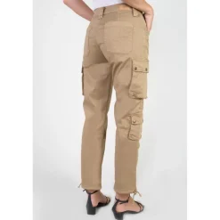 Pantalon cargo JOW beige en coton Pia