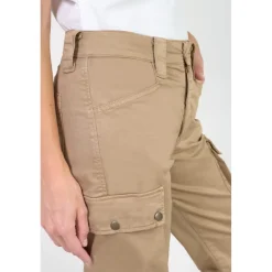 Pantalon cargo JOW beige en coton Pia