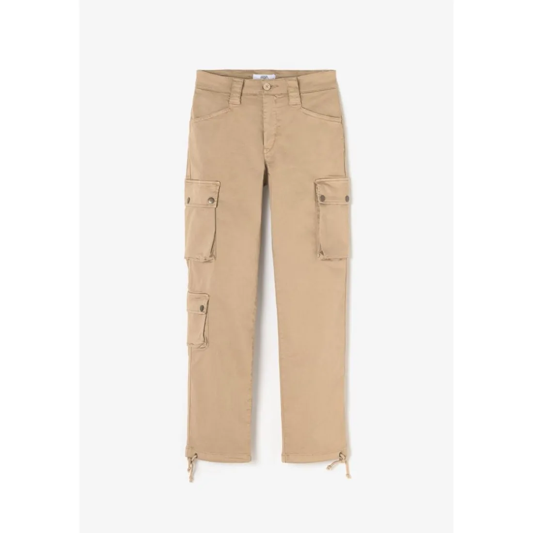 Pantalon cargo JOW beige en coton Pia