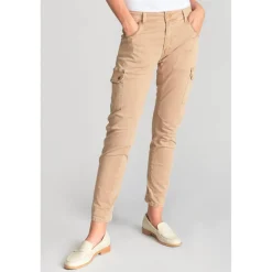 Pantalon cargo RIVERA camel en coton