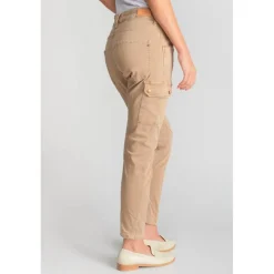 Pantalon cargo RIVERA camel en coton