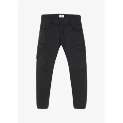 Pantalon cargo RIVERA noir Juno en coton