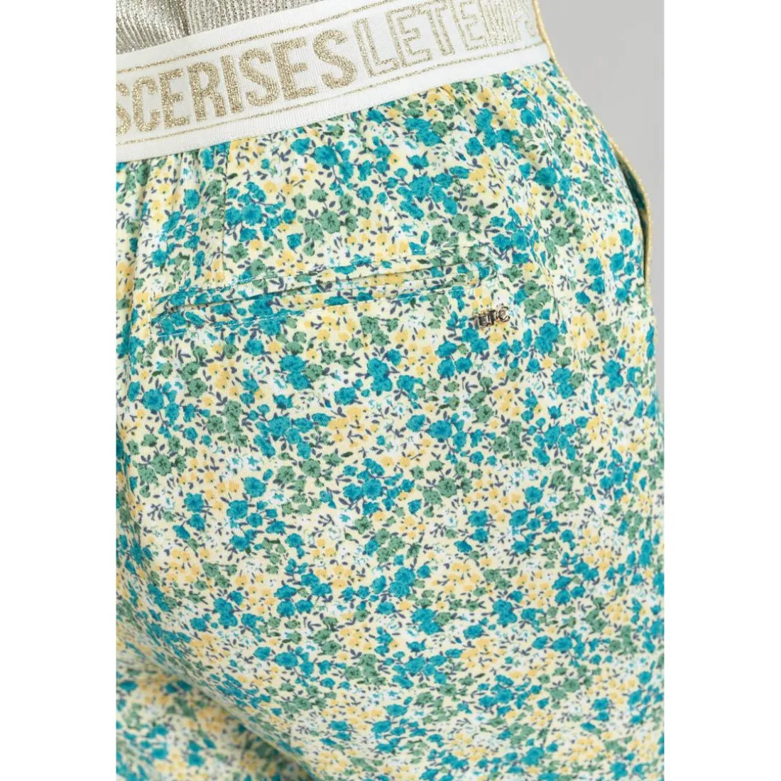 Pantalon carotte RANI bleu