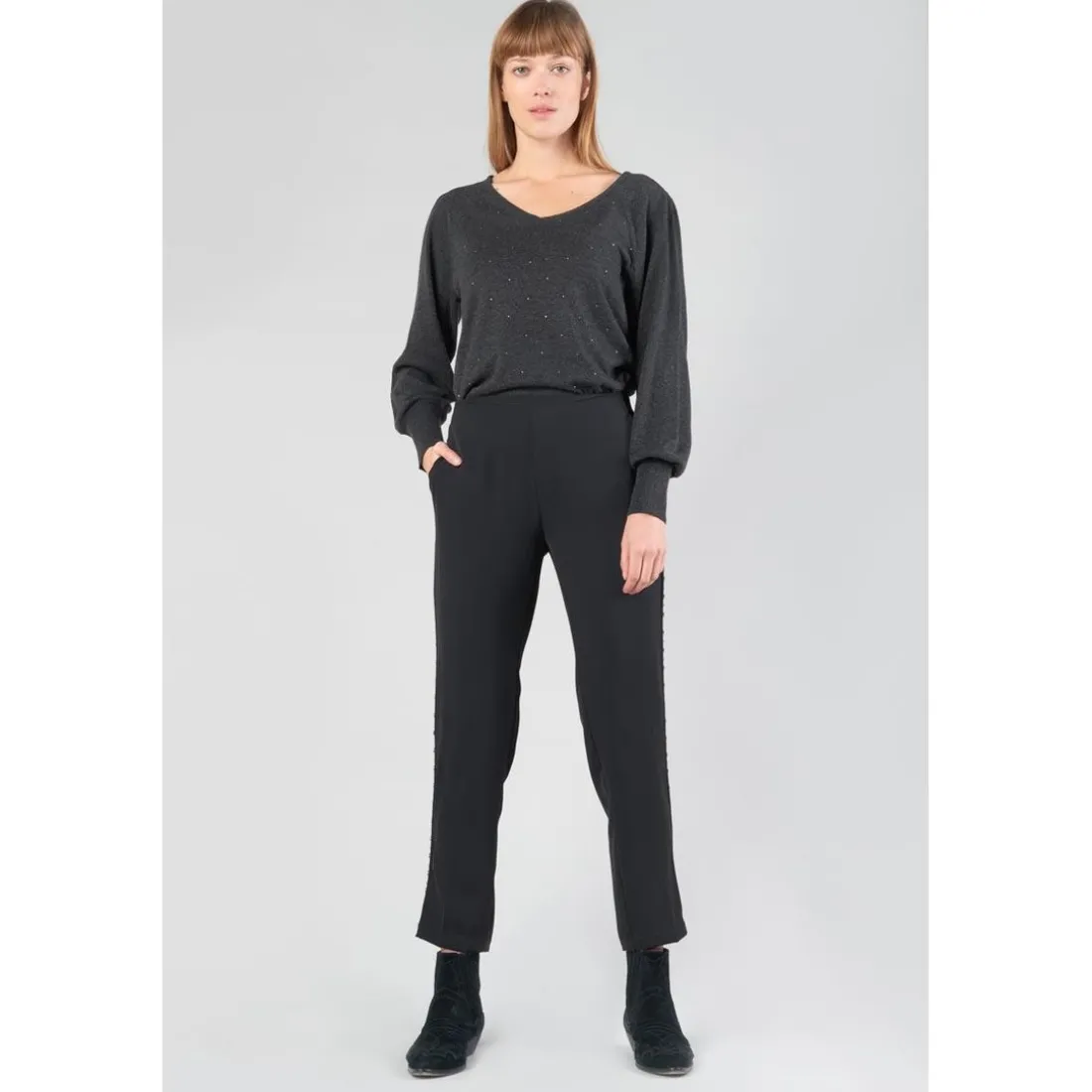 Pantalon carotte ZENA noir