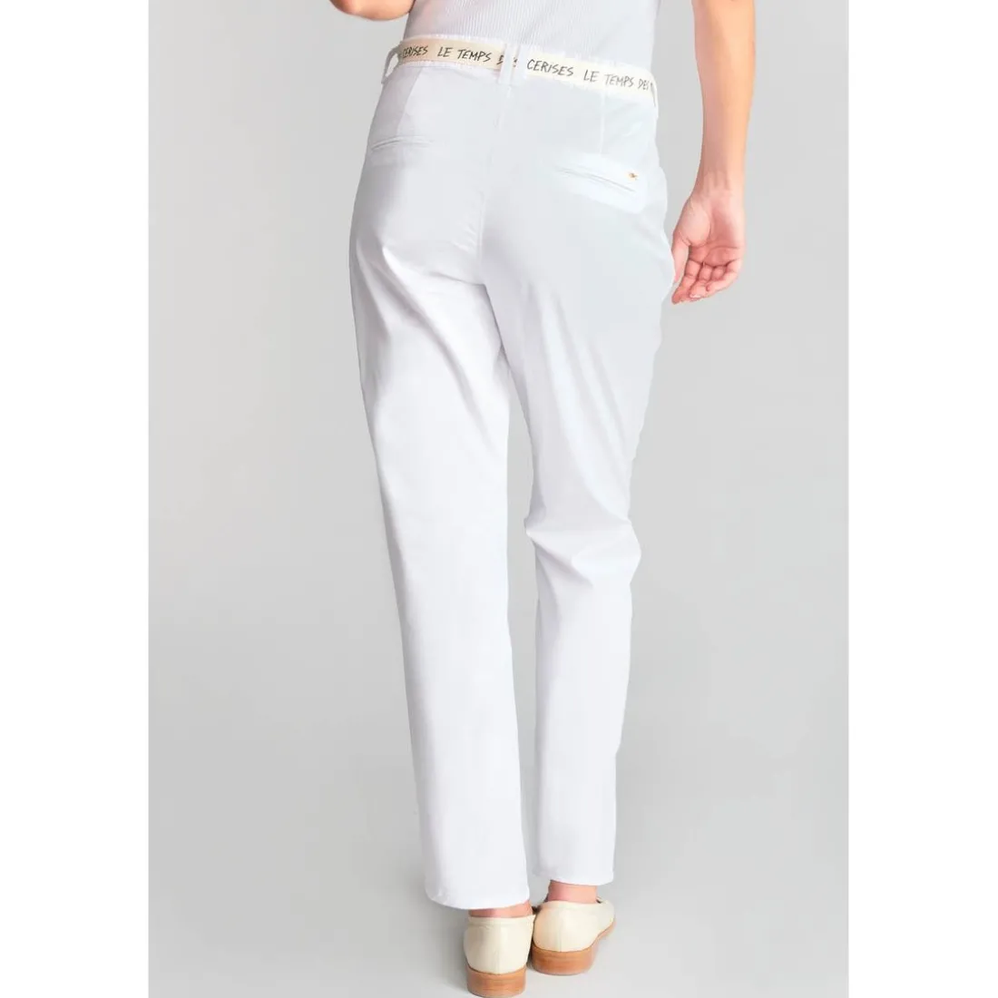 Pantalon chino ARLO blanc