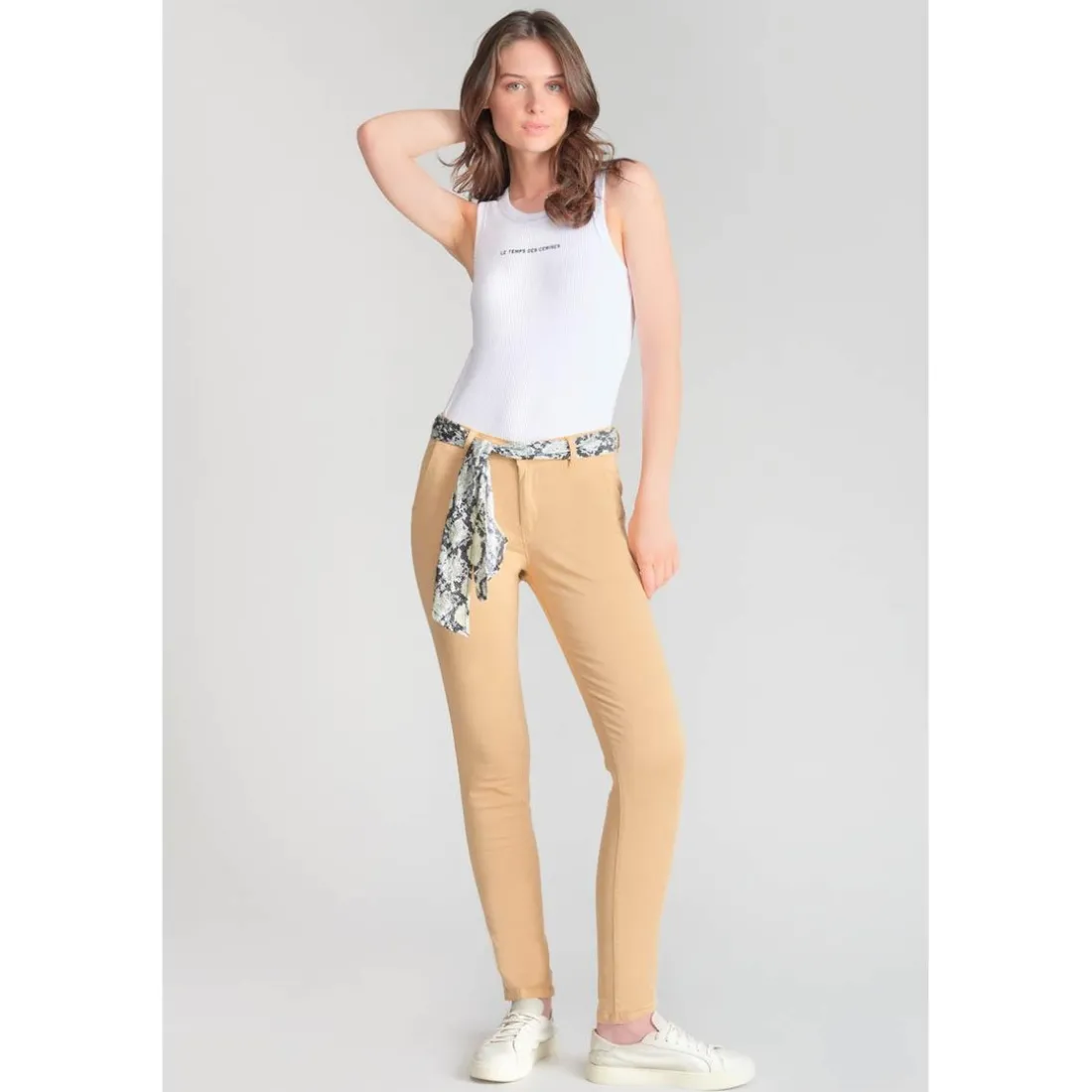 Pantalon chino DYLI 5 beige sable