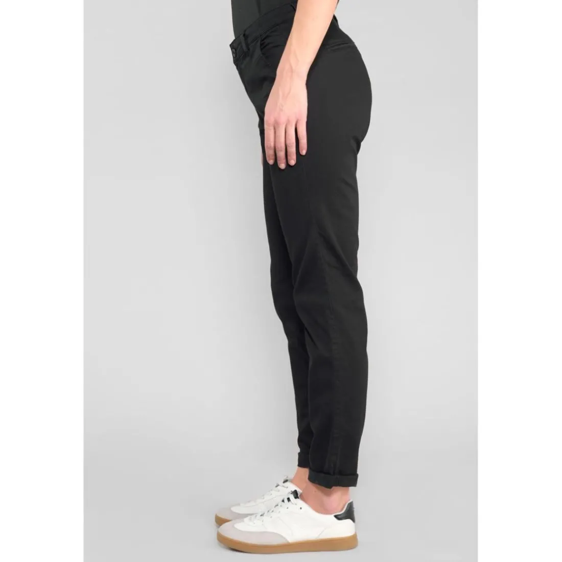 Pantalon chino DYLI 6 noir June en coton