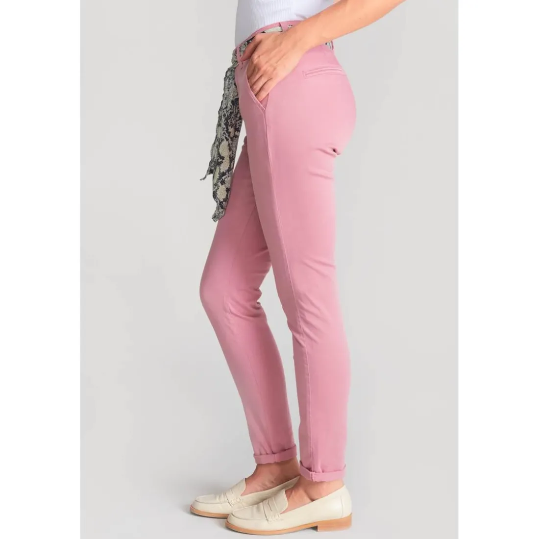 Pantalon chino DYLI 5 rose