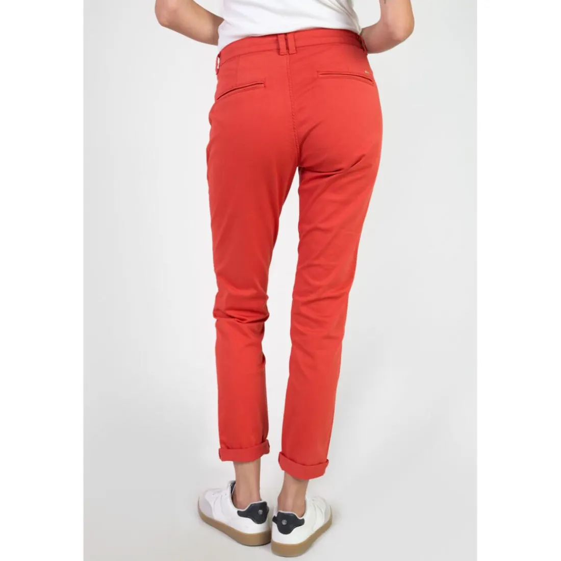 Pantalon chino DYLI 7 rouge Daisy