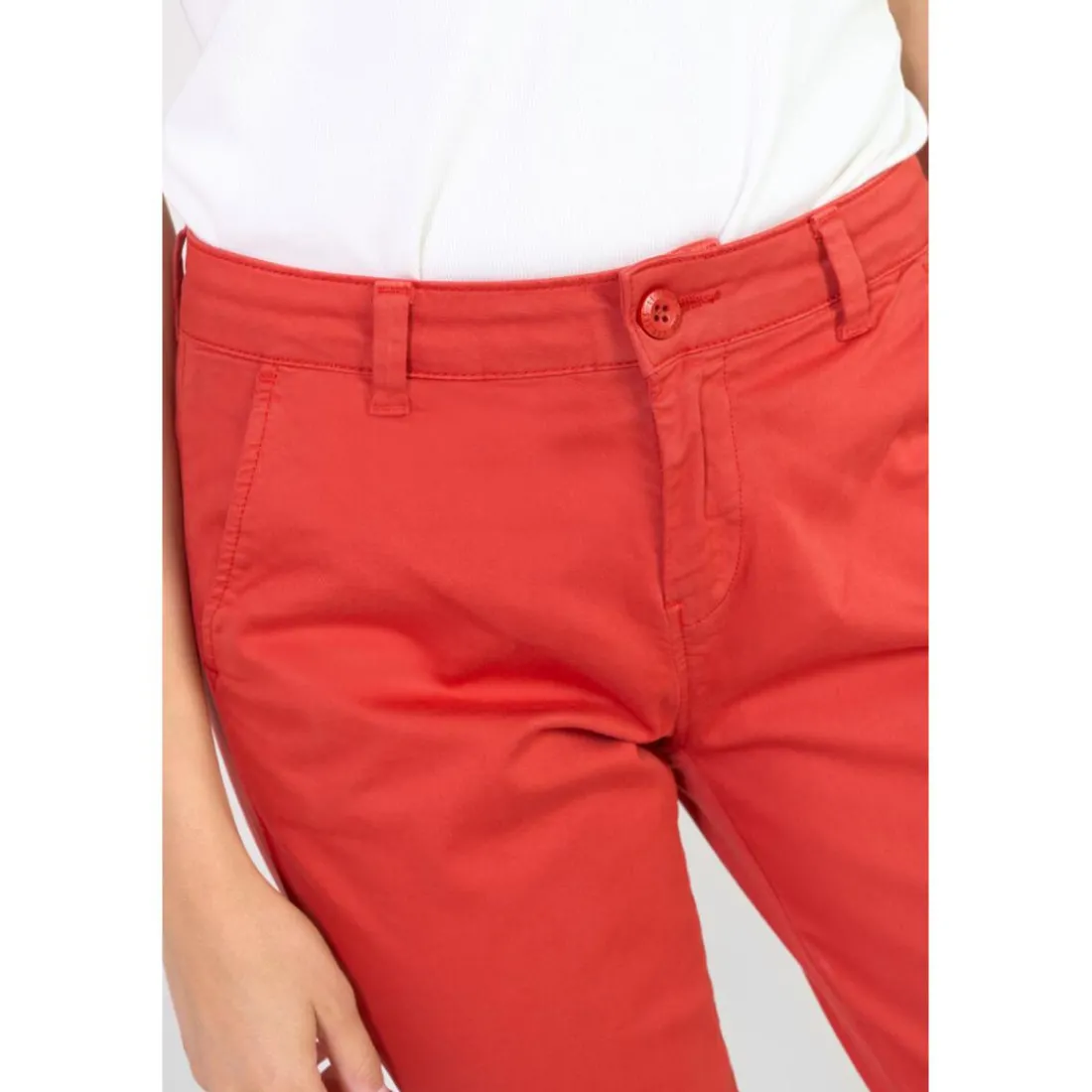 Pantalon chino DYLI 7 rouge Daisy