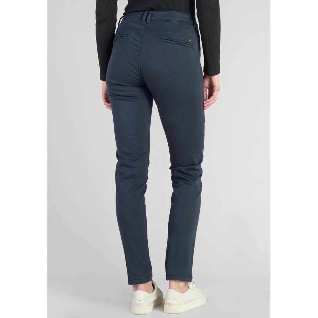 Pantalon chino Dyli4 bleu nuit en coton