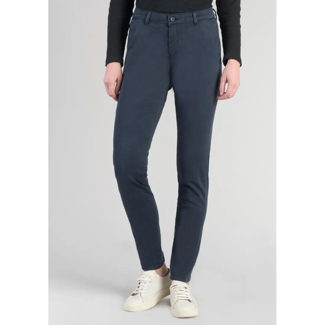 Pantalon chino Dyli4 bleu nuit en coton