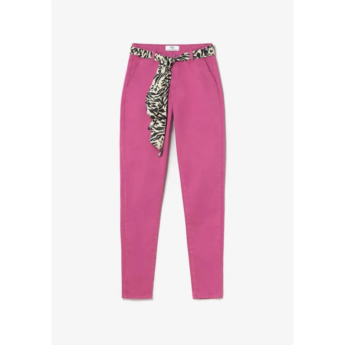Pantalon chino Dyli3 fuchsia rouge en coton