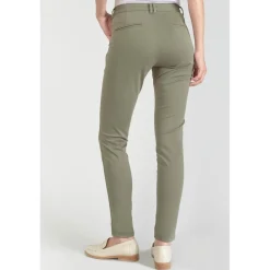 Pantalon chino Dyli3 kaki vert en coton