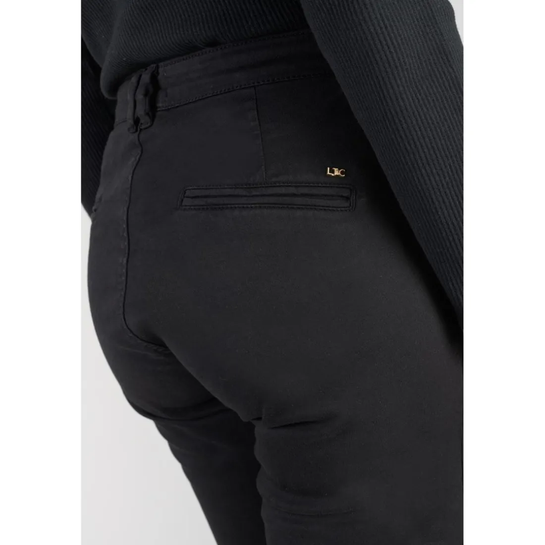 Pantalon chino Dyli4 noir en coton
