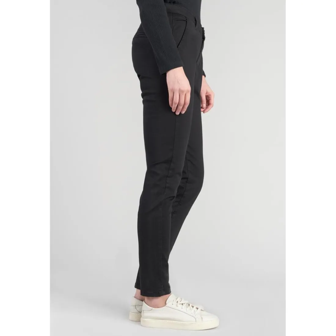 Pantalon chino Dyli4 noir en coton