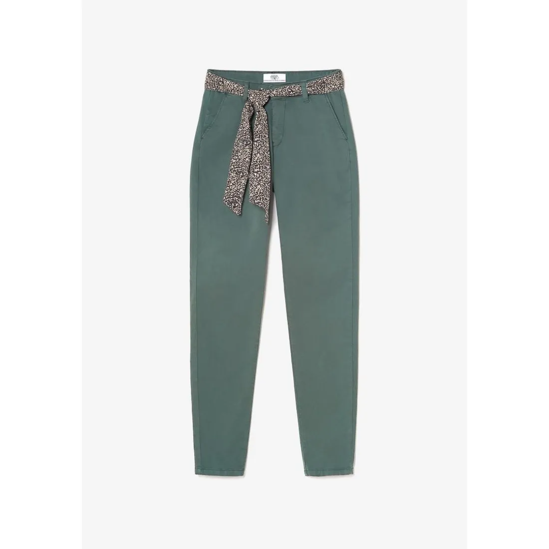 Pantalon chino Dyli4 vert bouteille en coton